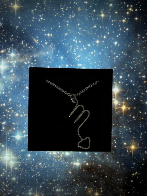 Skorpion naszyjnik ze stali szlachetnej ze znakiem zodiaku Skorpion naszyjnik ze stali szlachetnej ze znakiem zodiaku